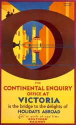 Das Kontinentale Erkundungsbüro in Victoria, Plakatwerbung für Southern Rail